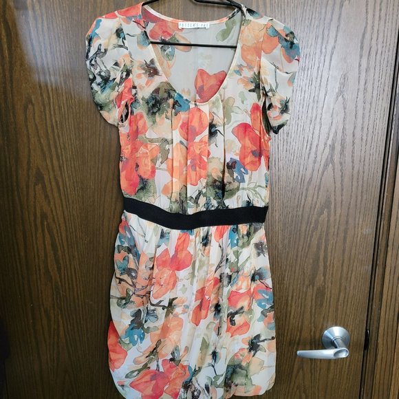 Gorgeous Beautiful Autumn Fall Florals Potters Pot Dress Size Medium - Picture 10 of 12
